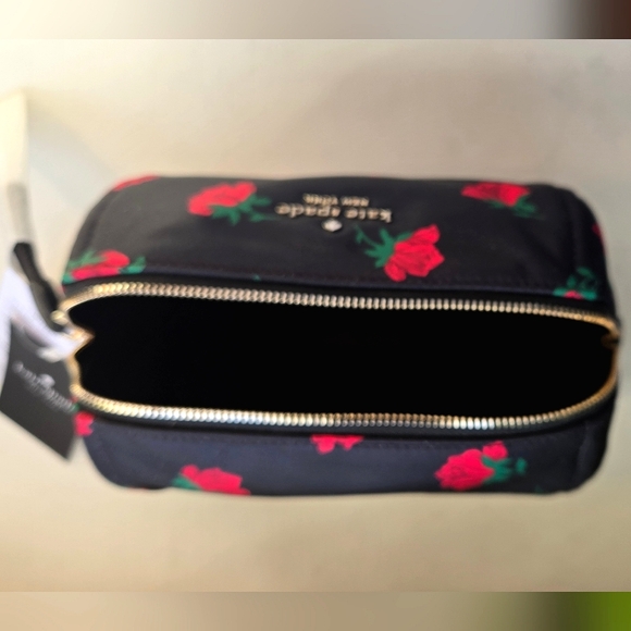 Kate Spade Chelsea Rose Cosmetic Case - Black and Red - Picture 4 of 5